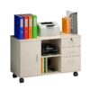 مكتبة مدمجة مع وحدة ادراج | File Cabinet