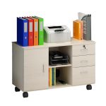 مكتبة مدمجة مع وحدة ادراج | File Cabinet