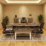 مكتب مدير الترا مودرن شامل السايد الجانبي | Des-CO111PL