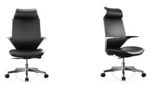 ⁦كرسي مديرين ورؤساء مجلس إدارة | مستورد بالكامل - IM-GL-F1 | Lumin High Back Chair⁩ - الصورة ⁦3⁩