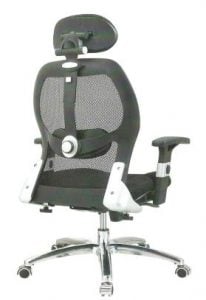 ⁦كرسي هيدروليك طبي | مستورد بالكامل | IM-GL-CH1  | Deluxe Mesh Ergonomic Office Chair with Headrest⁩ - الصورة ⁦3⁩