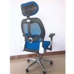 ⁦كرسي هيدروليك طبي | مستورد بالكامل | IM-GL-CH1  | Deluxe Mesh Ergonomic Office Chair with Headrest⁩ - الصورة ⁦7⁩