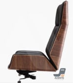 ⁦كرسي مدير جلد فاخر بظهر خشبي Meridian Executive High⁩ - الصورة ⁦2⁩