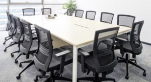 ⁦ترابيزة إجتماعات من الخشب والمعدن | MTM04⁩ - الصورة ⁦6⁩