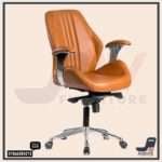 ⁦كرسي مكتب جلد هيدروليك⁩ - الصورة ⁦2⁩