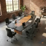 ترابيزة إجتماعات خشبية | MTW031