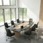 ⁦ترابيزة إجتماعات خشبية | MTW031⁩ - الصورة ⁦2⁩