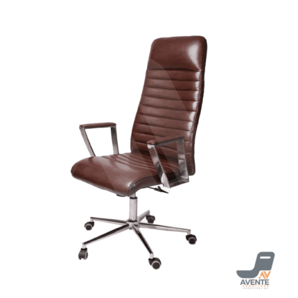 كرسي مكتب جلد متحرك فاخر Umber Swivel اڤينتي