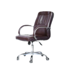 ⁦كرسي مكتب متحرك من الجلد عالي الجودة | Leather swivel chair⁩ - الصورة ⁦2⁩