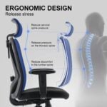 ⁦كرسي مكتبي شبك طبي - Medical Mesh Office Chair⁩ - الصورة ⁦4⁩