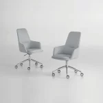 ⁦Modern Office Chair | كرسي مكتبي مودرن عصري ظهر متوسط⁩ - الصورة ⁦5⁩