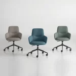 ⁦Modern Office Chair | كرسي مكتبي مودرن عصري ظهر متوسط⁩ - الصورة ⁦4⁩