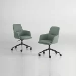 ⁦Modern Office Chair | كرسي مكتبي مودرن عصري ظهر متوسط⁩ - الصورة ⁦3⁩