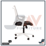 ⁦Harmony Med White Office Mesh Chair  | كرسي هارموني ميد وايت | كرسي مكتب ابيض | كرسي مكتبي طبي⁩ - الصورة ⁦3⁩