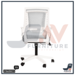 ⁦Harmony Med White Office Mesh Chair  | كرسي هارموني ميد وايت | كرسي مكتب ابيض | كرسي مكتبي طبي⁩ - الصورة ⁦4⁩