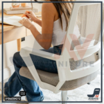 ⁦Optima Med White grey Office Mesh Chair  | كرسي اوبتيما ميد جراي | كرسي مكتب | كرسي مكتبي طبي⁩ - الصورة ⁦7⁩