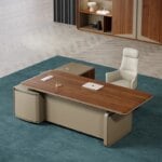 L Shaped Boss Table Design Modern Ceo Manager Office Desk Executive Wooden Office Table for Office Furniture
