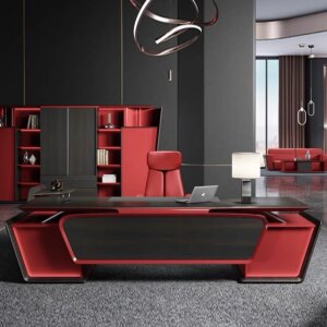 Office High End l Shape Executive Wooden Manager Desk CEO Office Desk Bureau De Travail Ufficio Muebles De Oficina Modernos