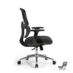 ⁦Artemis Black Mesh Swivel Chair  | كرسي مكتب طبي شبك أرتميس شاسيه أسود⁩ - الصورة ⁦6⁩