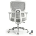 ⁦Artemis White Mesh Swivel Chair  | كرسي مكتب طبي شبك أرتميس شاسيه أبيض⁩ - الصورة ⁦4⁩