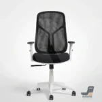Vinnous White Mesh Swivel Chair  | كرسي مكتب ظهر وسط شبك طبي فينوس شاسيه أبيض