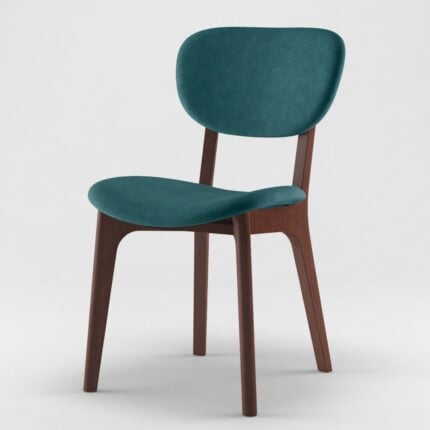 كرسي استقبال مودرن بأرجل خشب Teal Beech - front